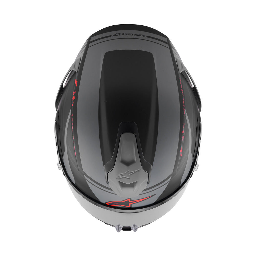 Alpinestars SR7 Acore ECE06 Helmet - Black Gray Red Matt