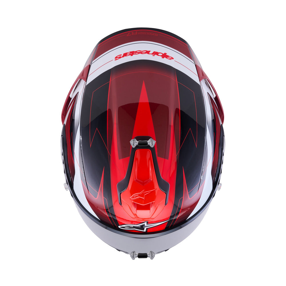 Alpinestars SR7 Kinetis ECE06 Helmet - Black White Red Gloss