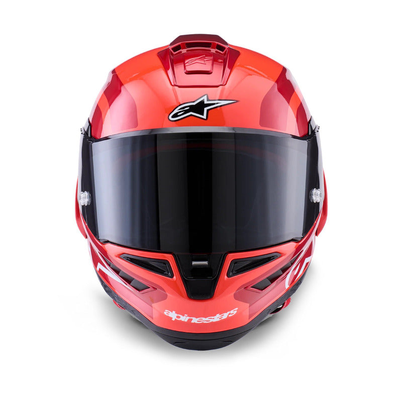Alpinestars Supertech R10 Arius Helmet ECE06/DOT/FI - Black/White/Double Red Gloss
