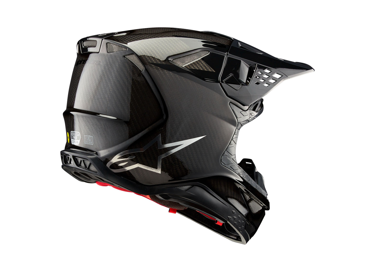 ALPINESTARS 2025 SUPERTECH M10 FAME HELMET - BLACK CARBON MATT & GLOSSY
