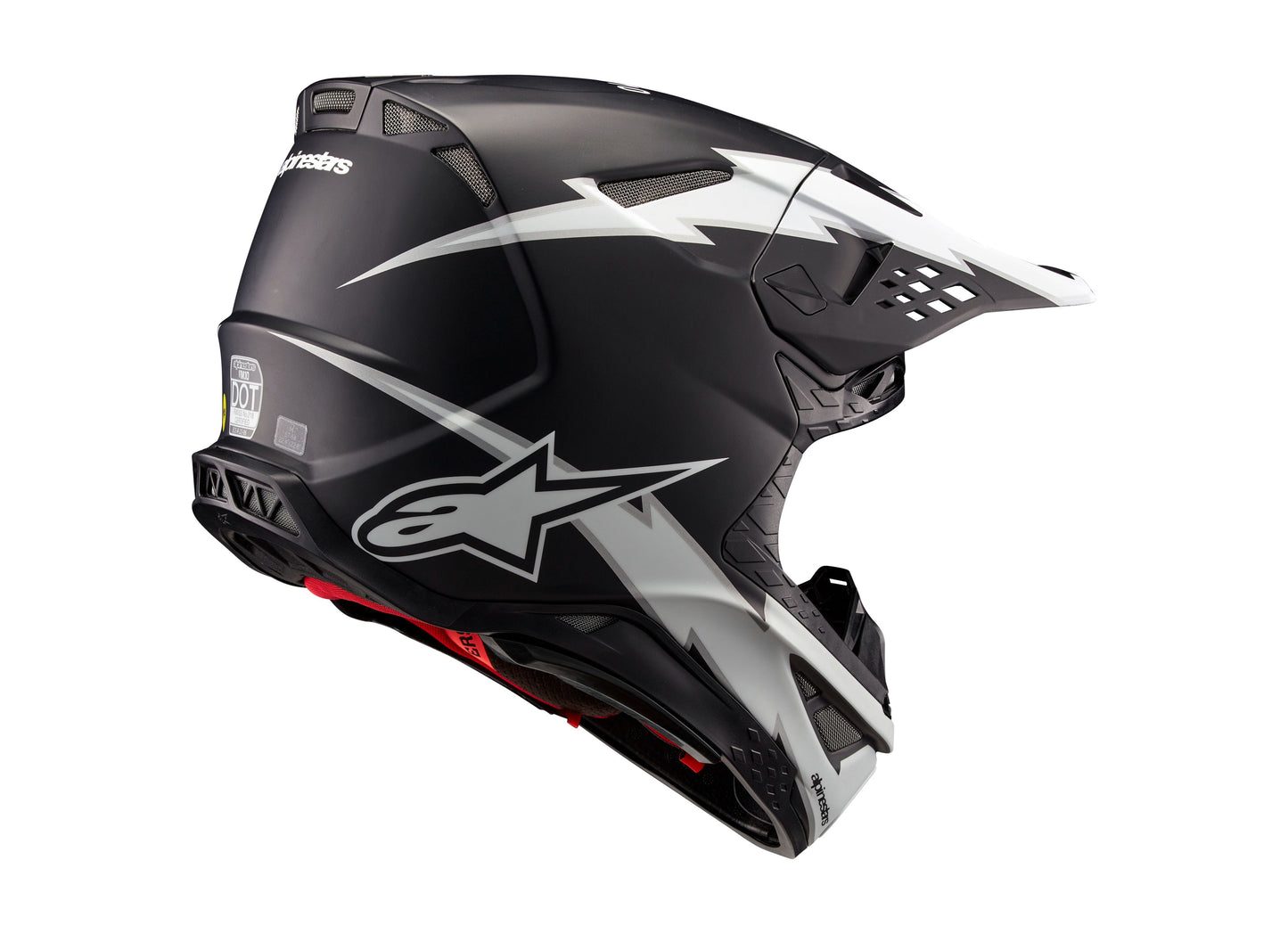ALPINESTARS 2025 SUPERTECH M10 AMPRESS HELMET - BLACK/WHITE MATTE