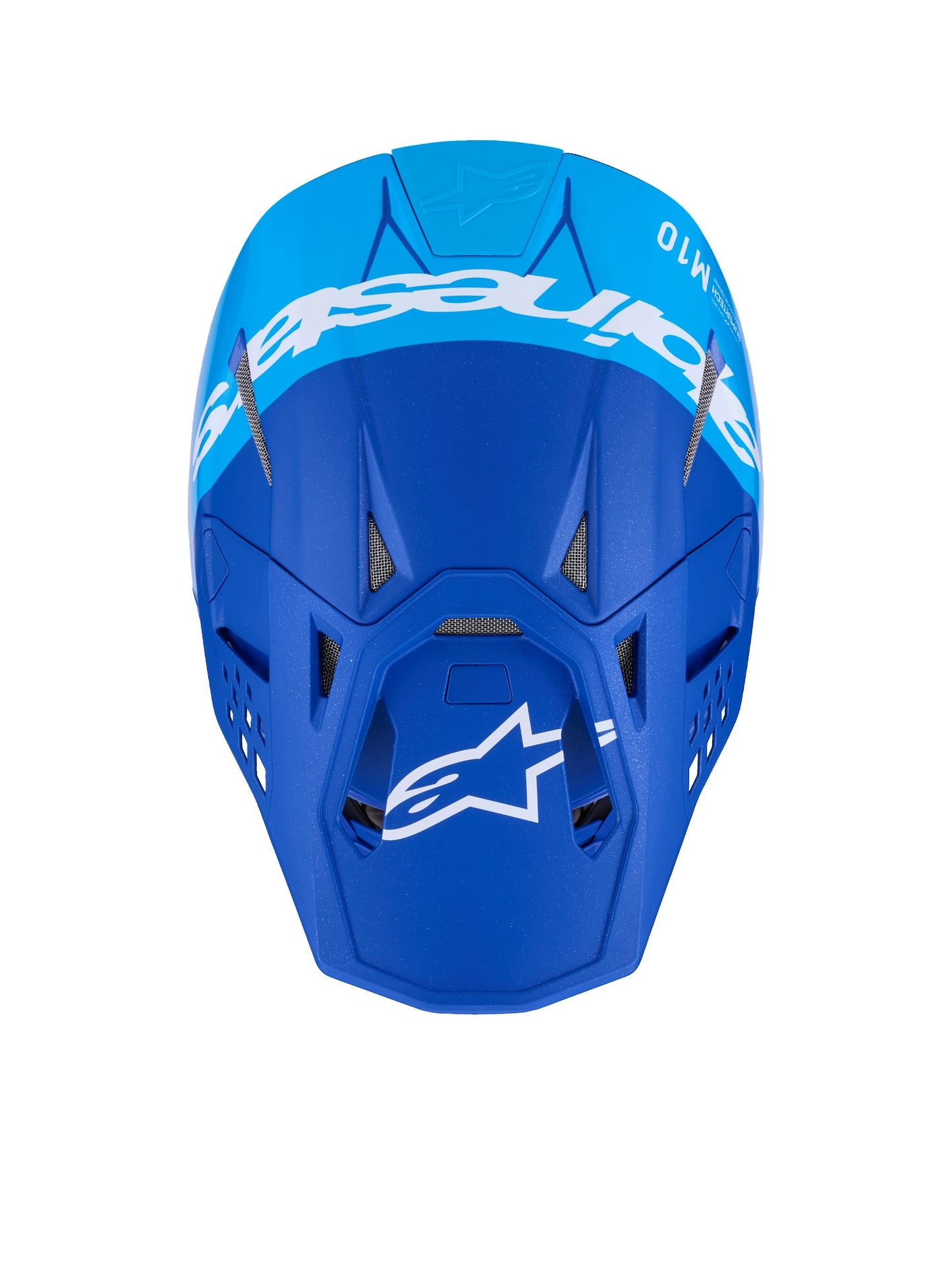 ALPINESTARS 2026 SUPERTECH S-M10 FLOOD HELMET - MET BLUE MED BLUE BLACK CARBON M&G