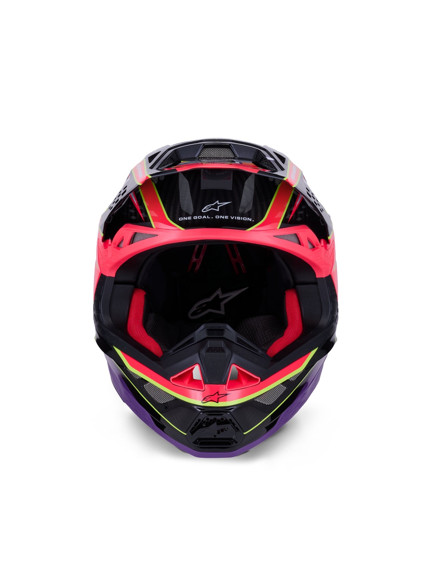 ALPINESTARS 2026 SUPERTECH S-M10 ERA HELMET - PINK VIOLET YELLOW FLUO GLOSSY