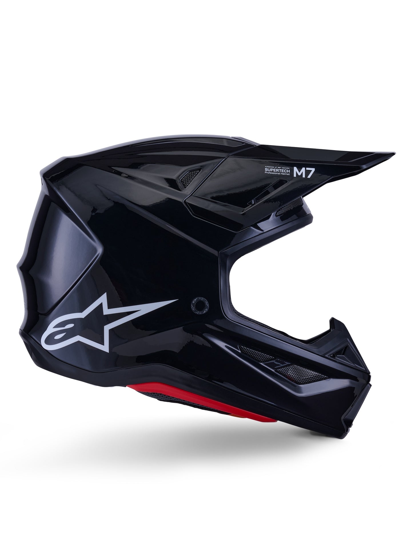 ALPINESTARS 2026 S-M7 SOLID HELMET - BLACK GLOSSY
