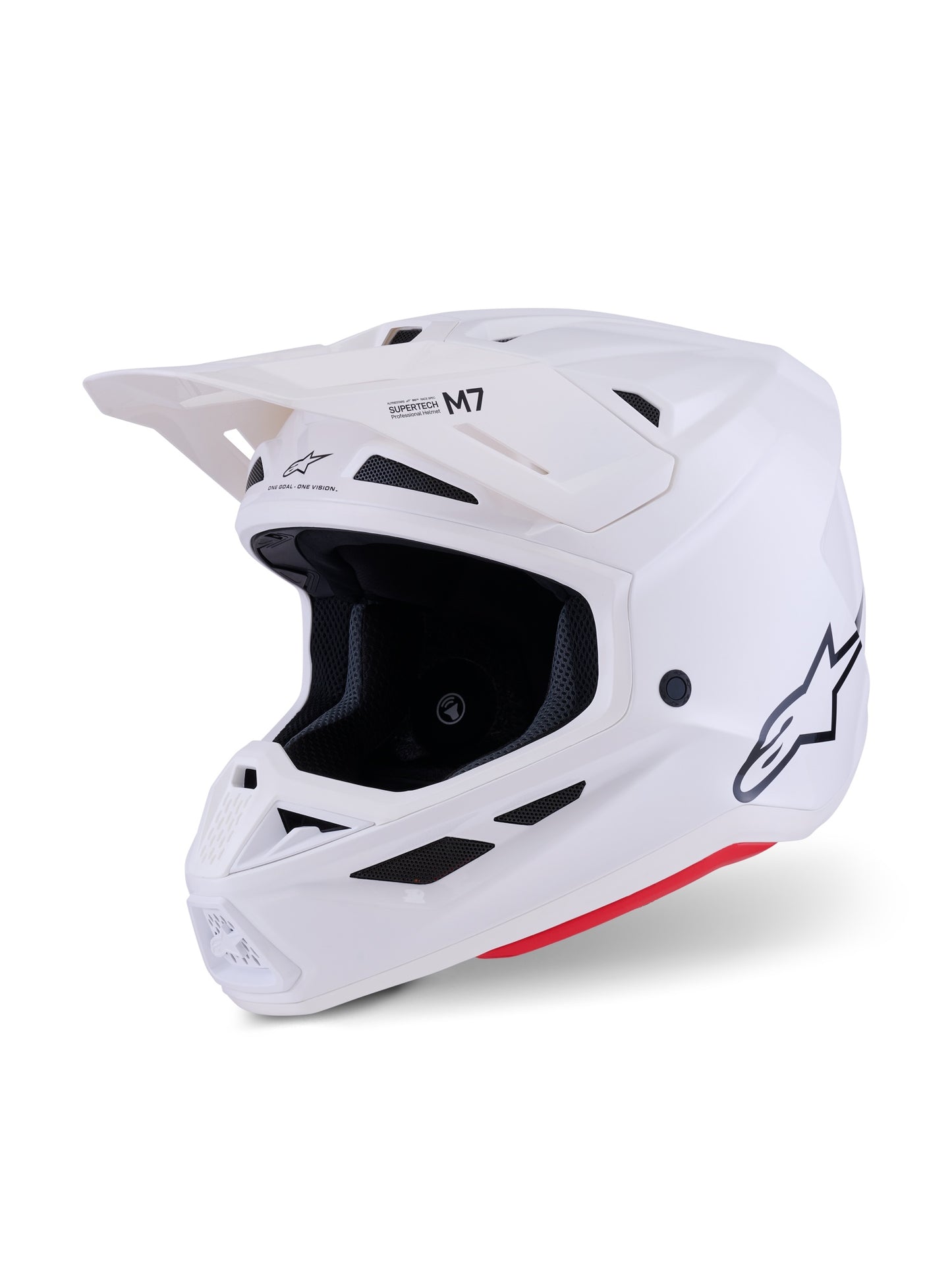 ALPINESTARS 2026 S-M7 SOLID HELMET - WHITE GLOSSY