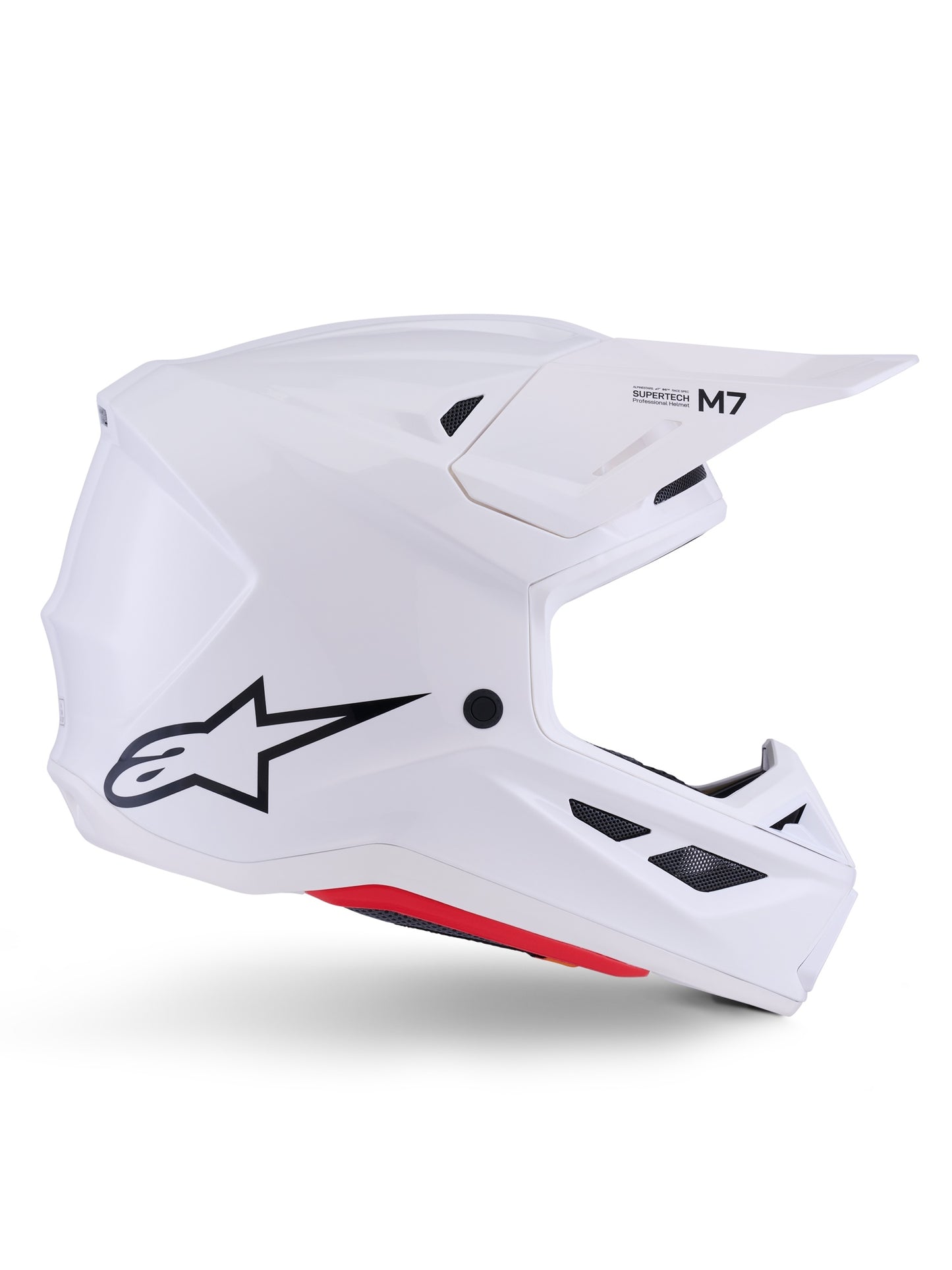 ALPINESTARS 2026 S-M7 SOLID HELMET - WHITE GLOSSY