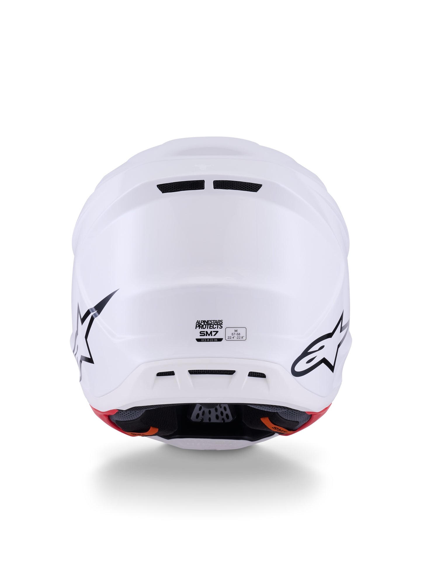 ALPINESTARS 2026 S-M7 SOLID HELMET - WHITE GLOSSY