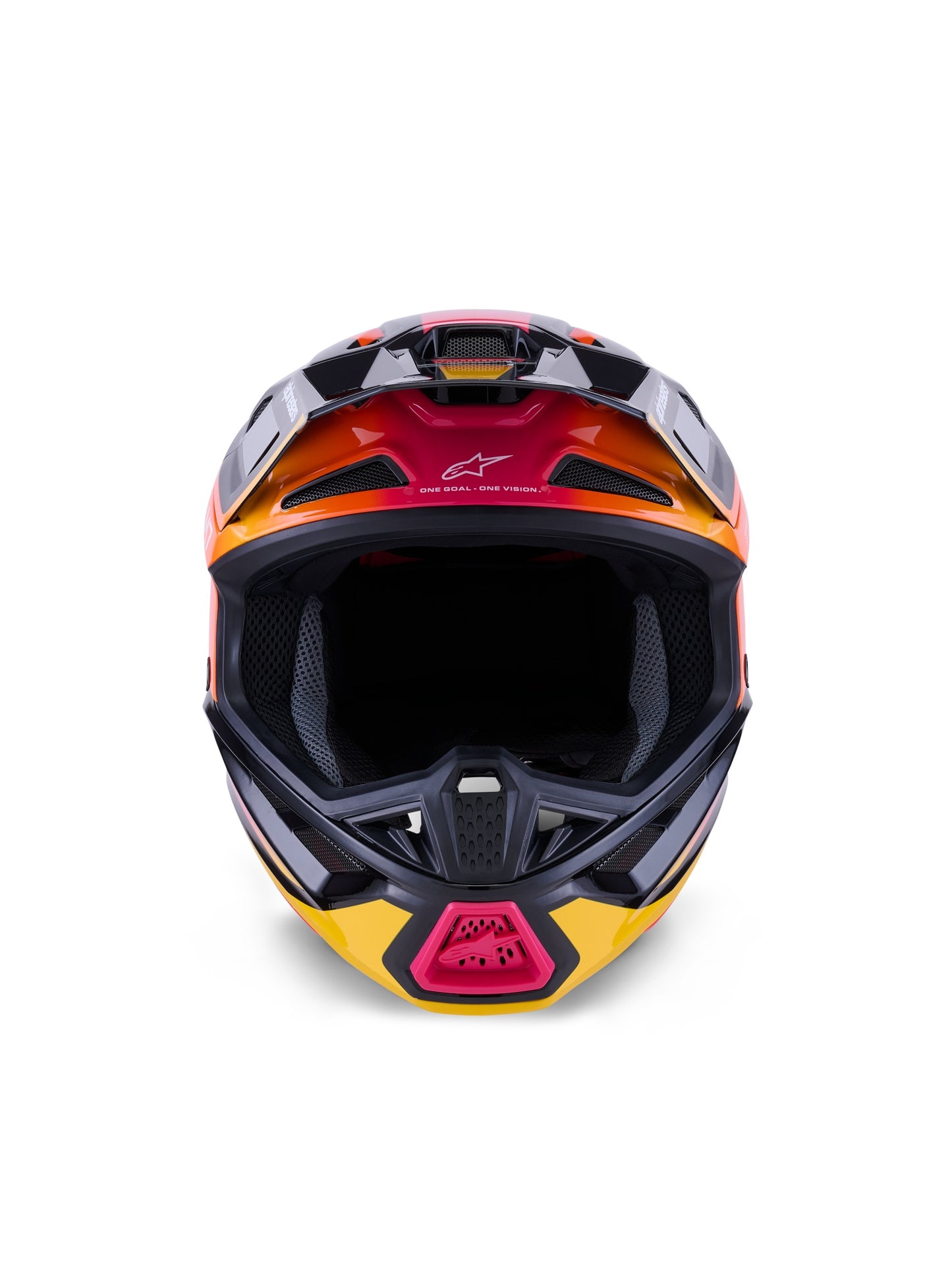 ALPINESTARS 2026 S-M7 RISE HELMET - BLACK YELLOW PINK GLOSSY