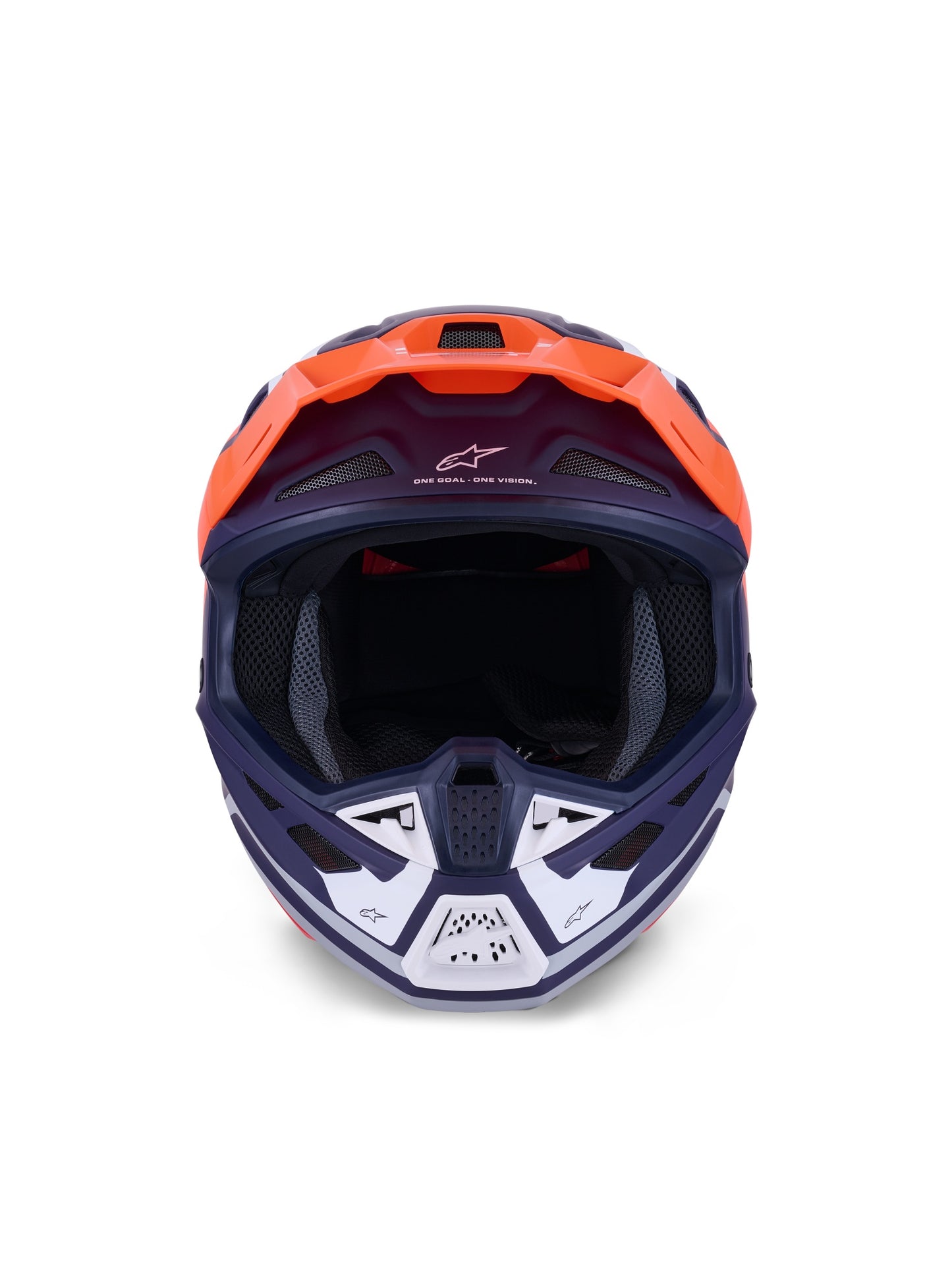 ALPINESTARS 2026 S-M7 CORE HELMET - ORANGE BLUE MATT