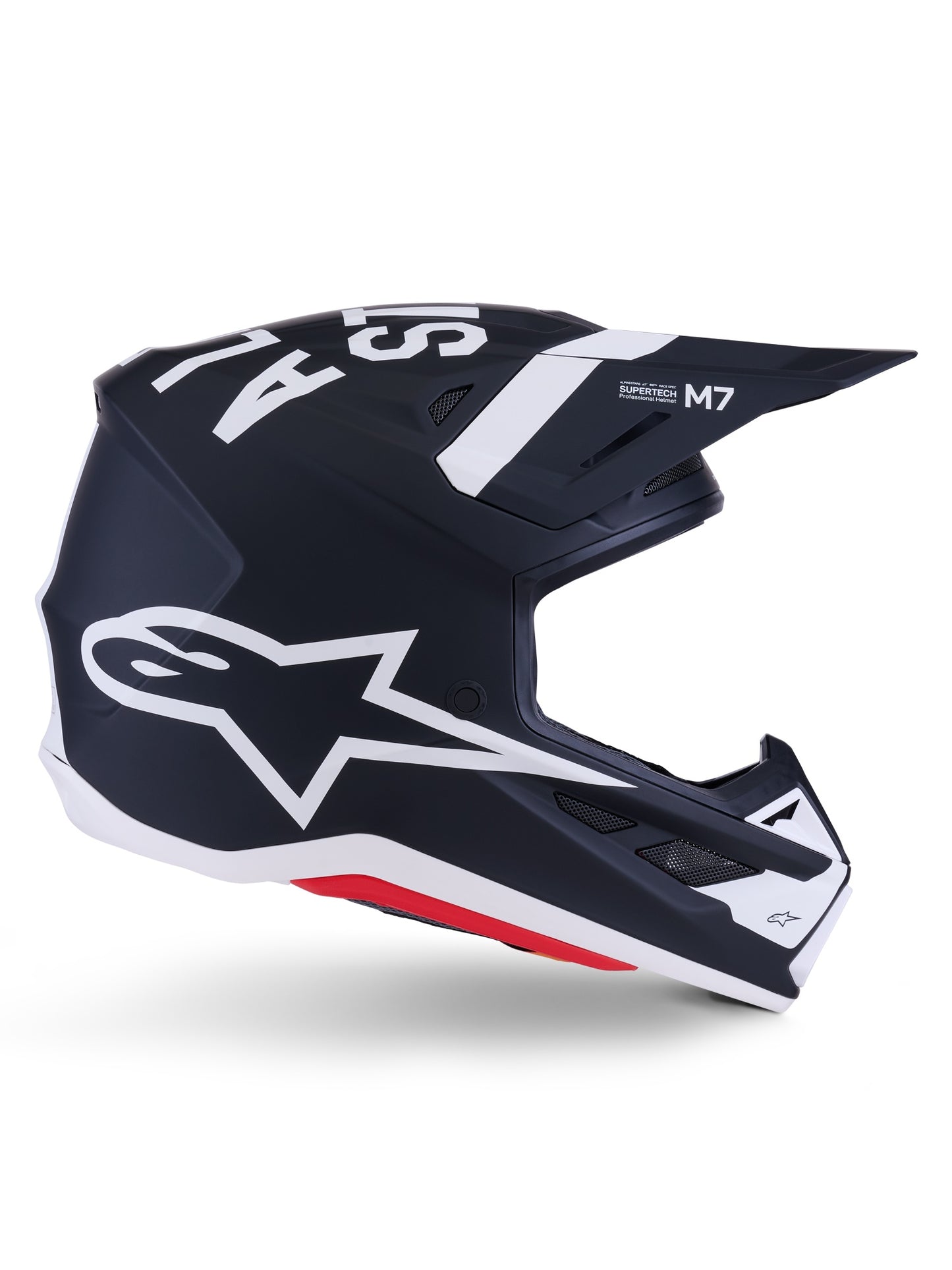 ALPINESTARS 2026 S-M7 DASHER HELMET - BLACK WHITE MATT