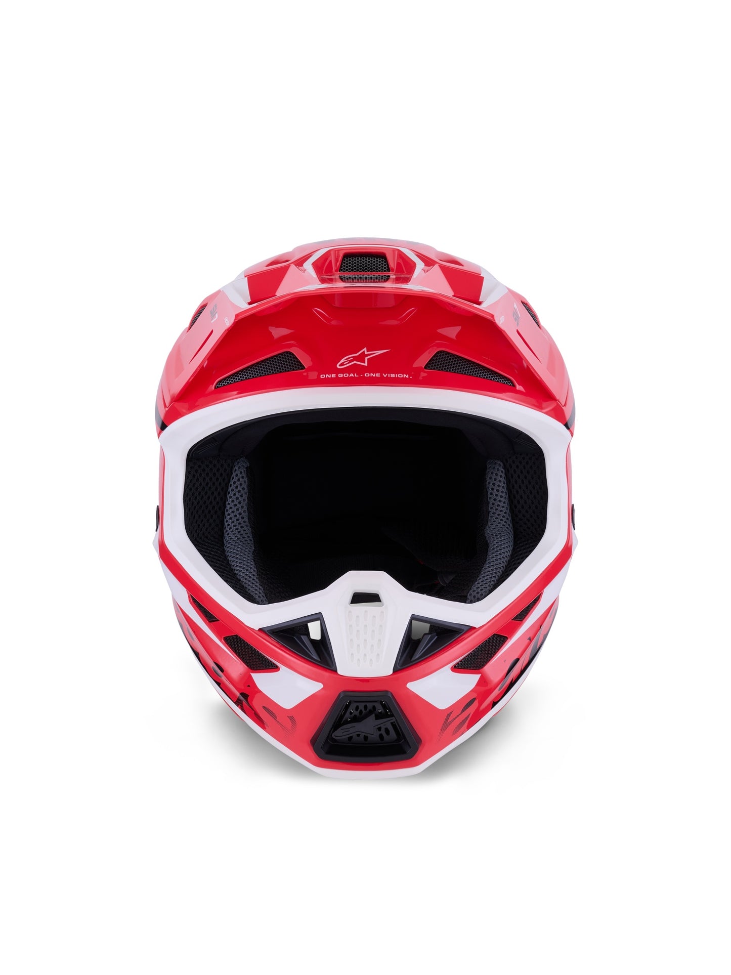 ALPINESTARS 2026 S-M7 DEED HELMET - RED BLACK WHITE GLOSSY