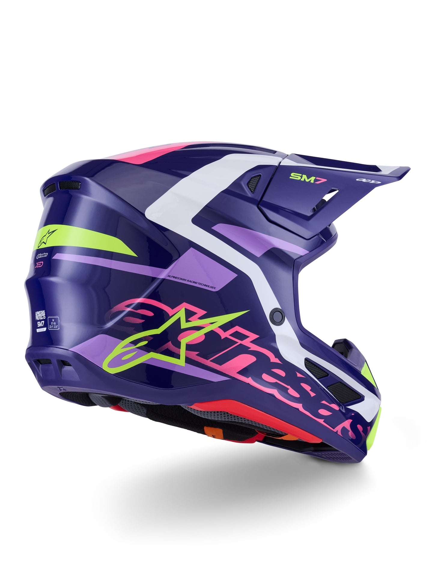 ALPINESTARS 2026 S-M7 DEED HELMET - PURPLE PINK GLOSSY