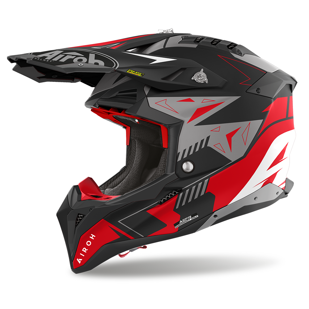 AIROH AVIATOR 3 HELMET - SPIN RED MATT