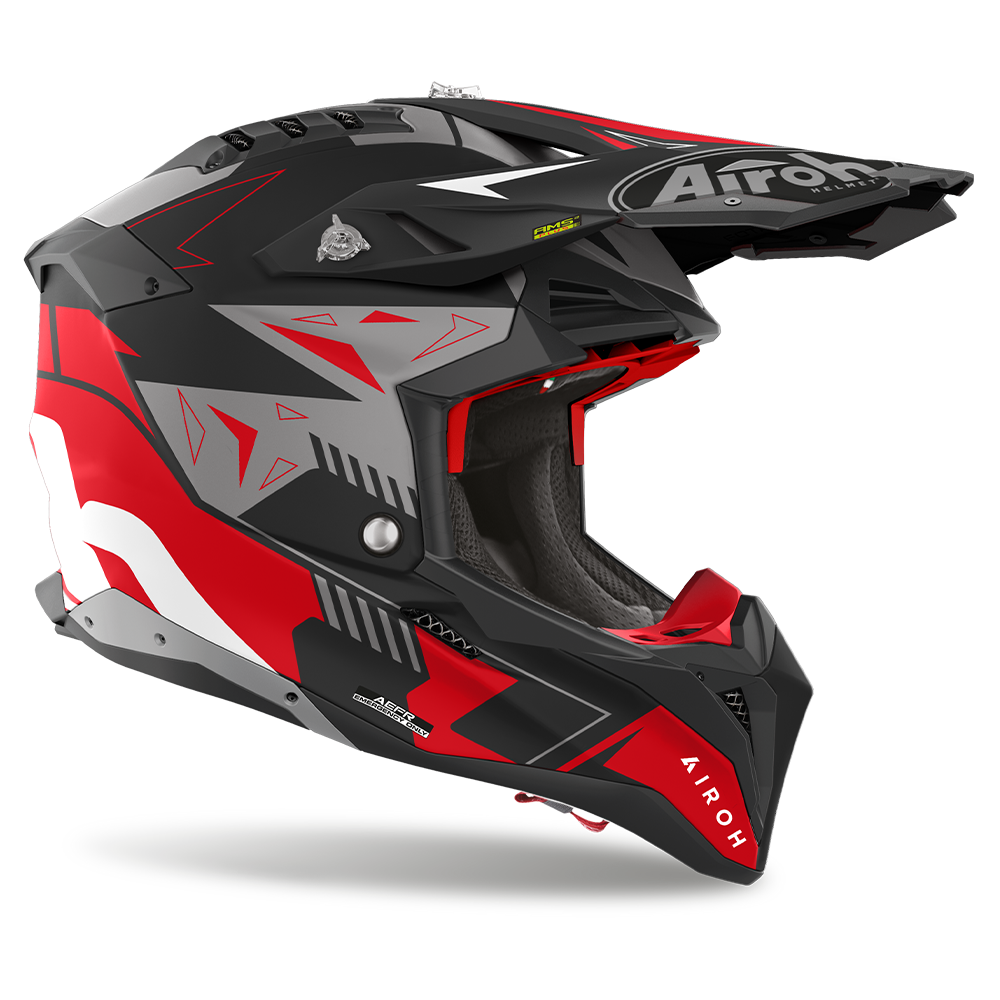 AIROH AVIATOR 3 HELMET - SPIN RED MATT