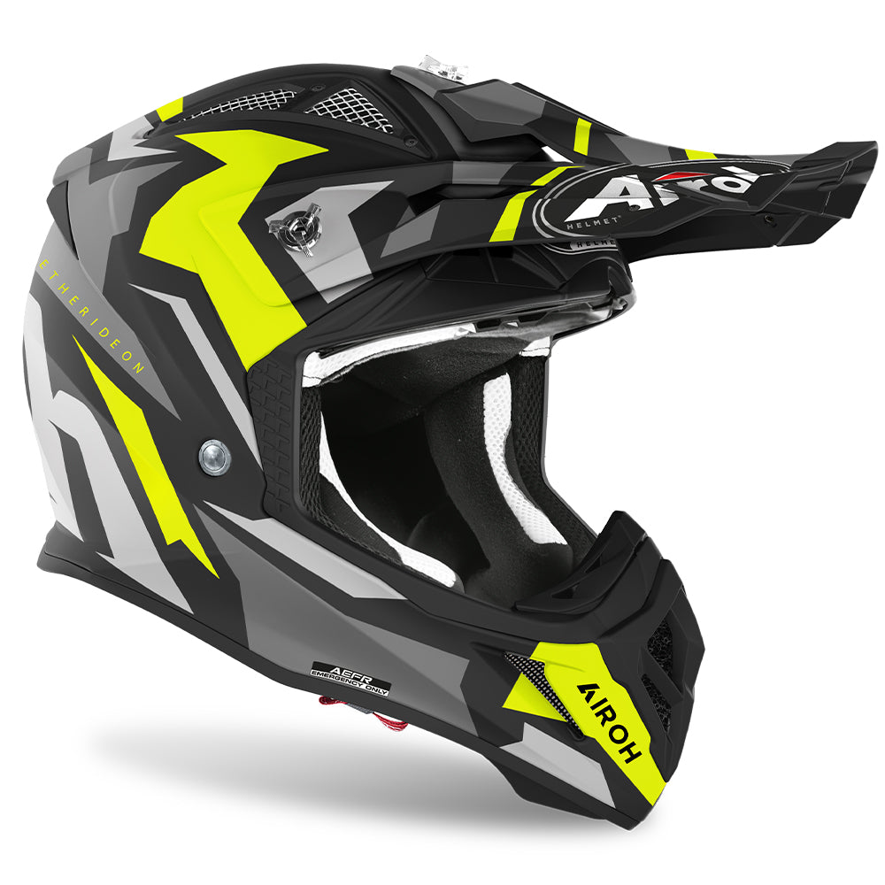AIROH AVIATOR ACE HELMET - SWOOP YELLOW MATT
