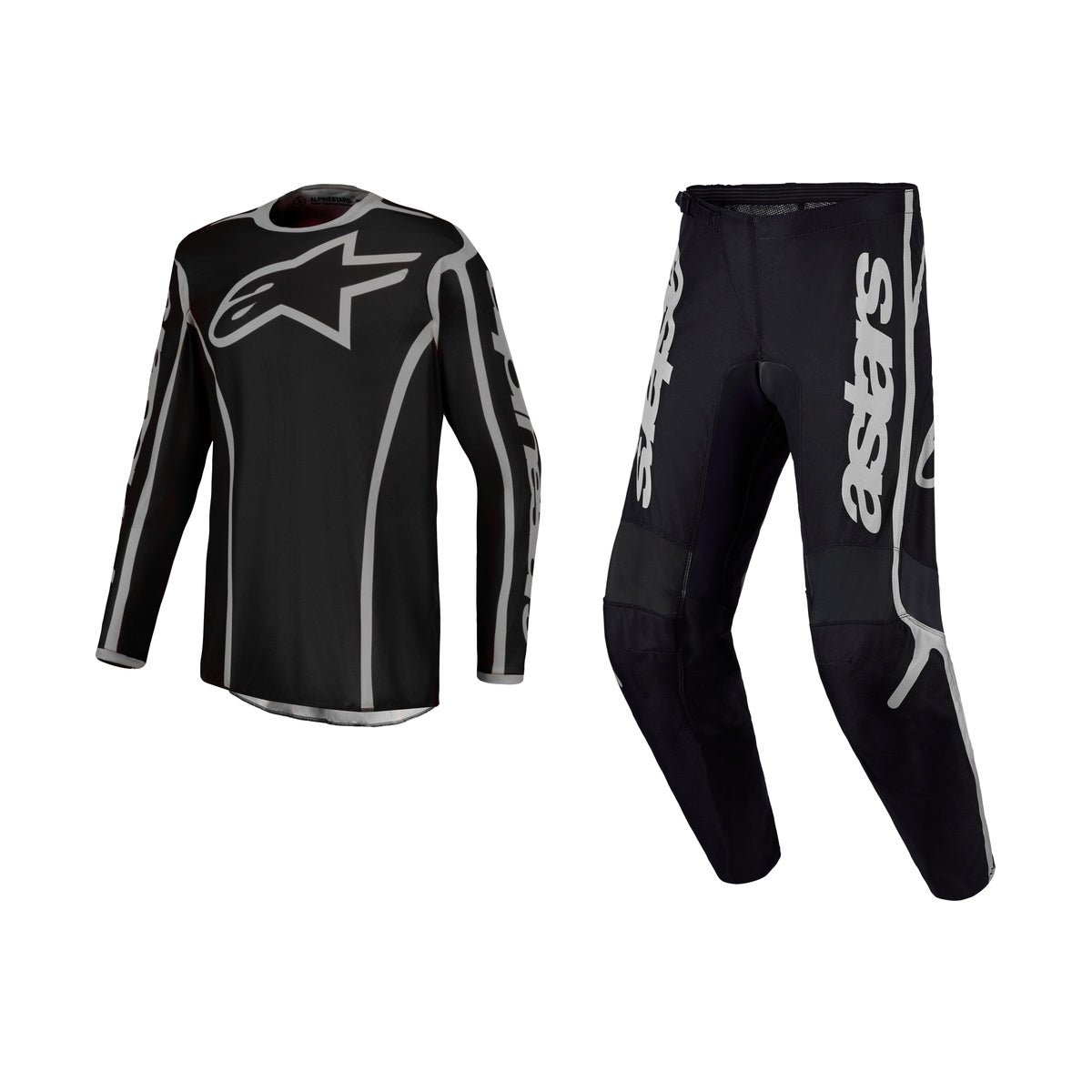 Alpinestars 2027 Fluid Apex V2 Gear Set - Black Silver