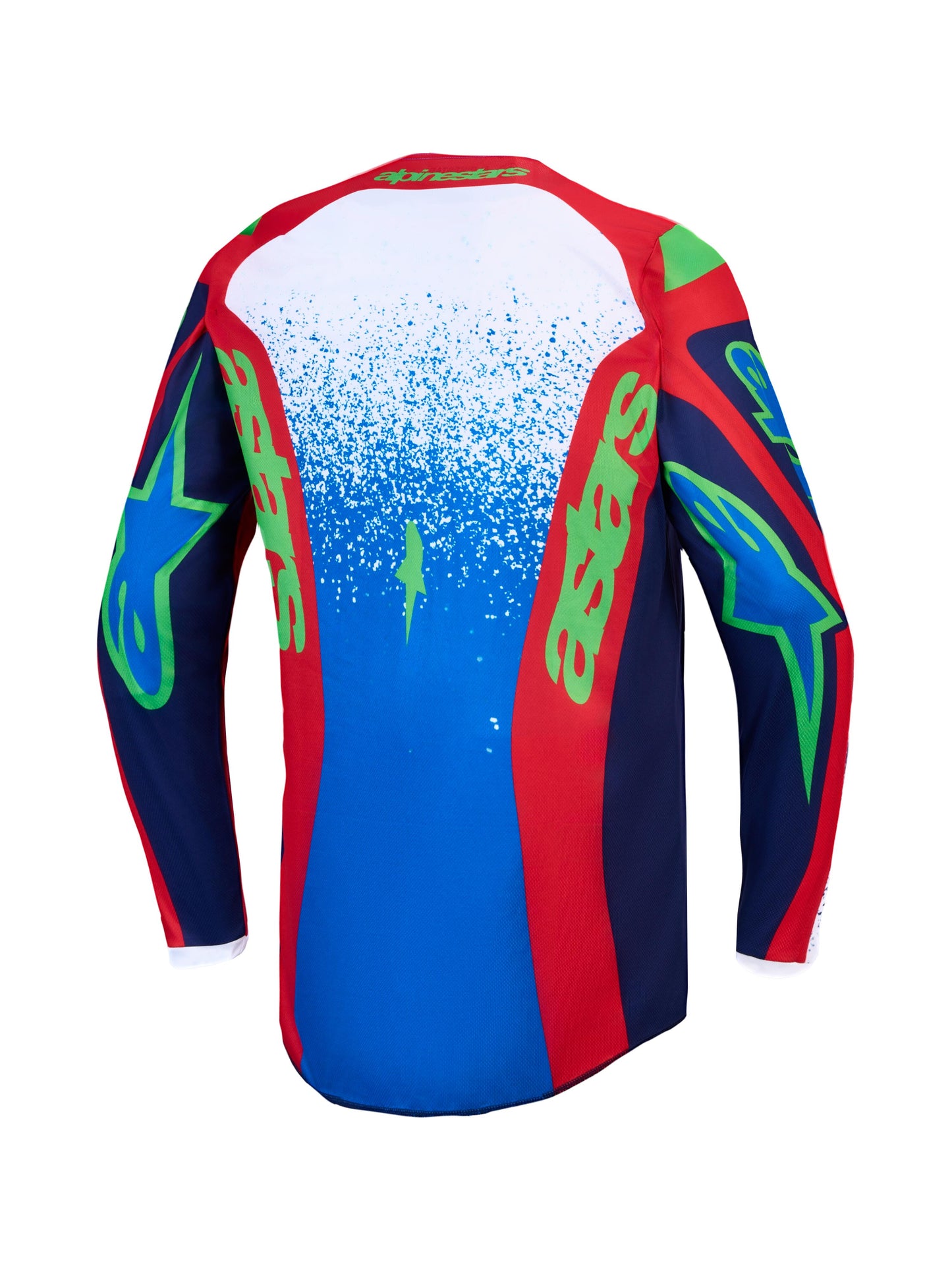 Alpinestars 2027 Fluid Drag Jersey - Blue Navy Fire Red White