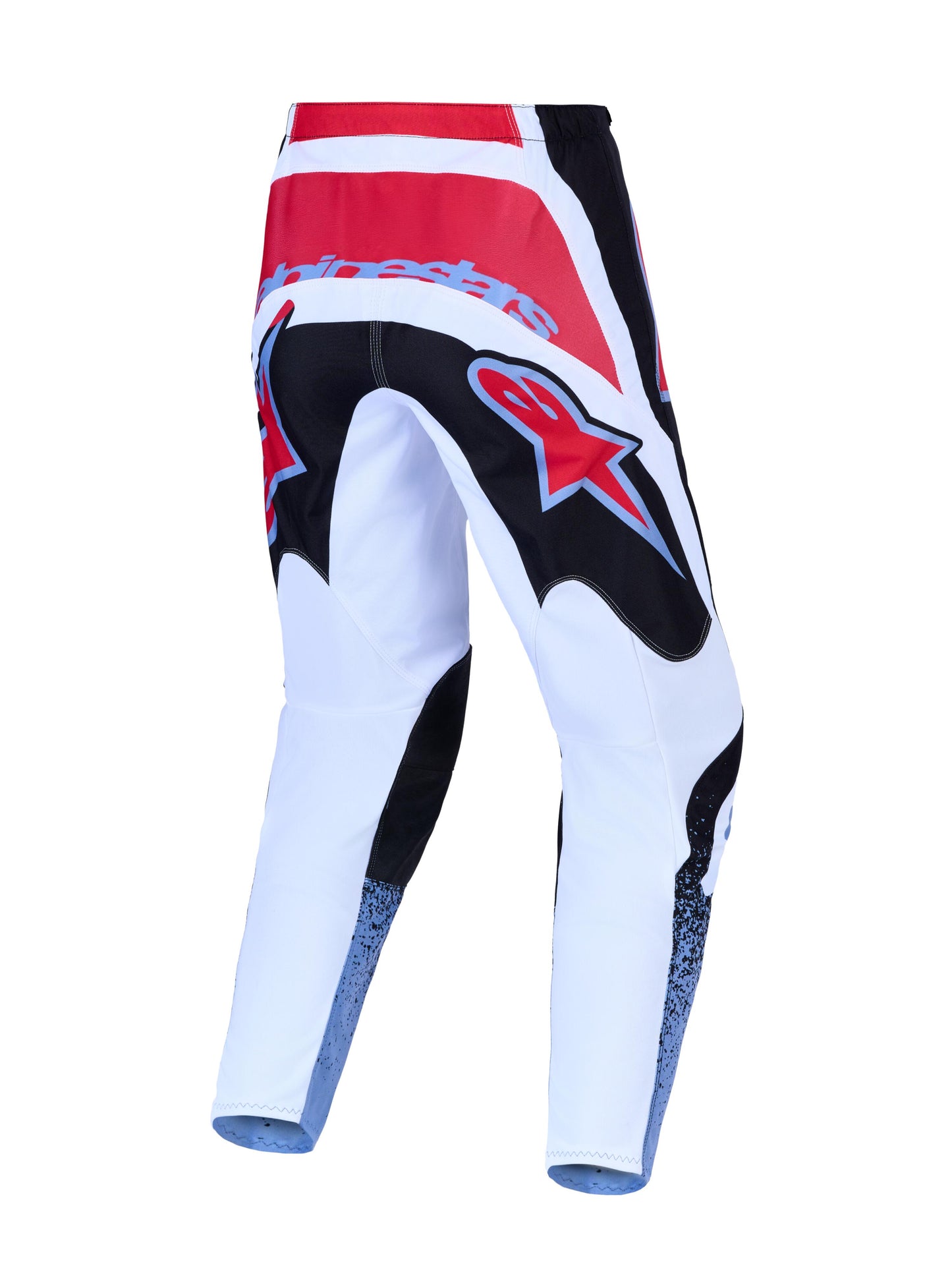 Alpinestars 2027 Fluid Drag Pants - Black White Light Blue Red Fluo