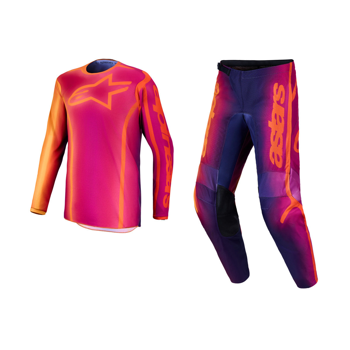 Alpinestars 2027 Fluid Kepler Gear Set - Dark Purple Orange