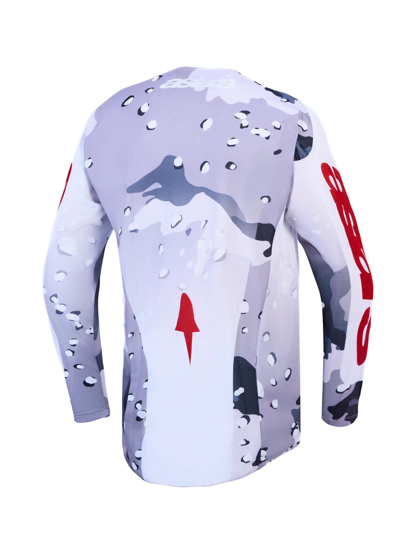 Alpinestars 2027 Racer Air Lone Jersey - Gray Camo White Fire Red