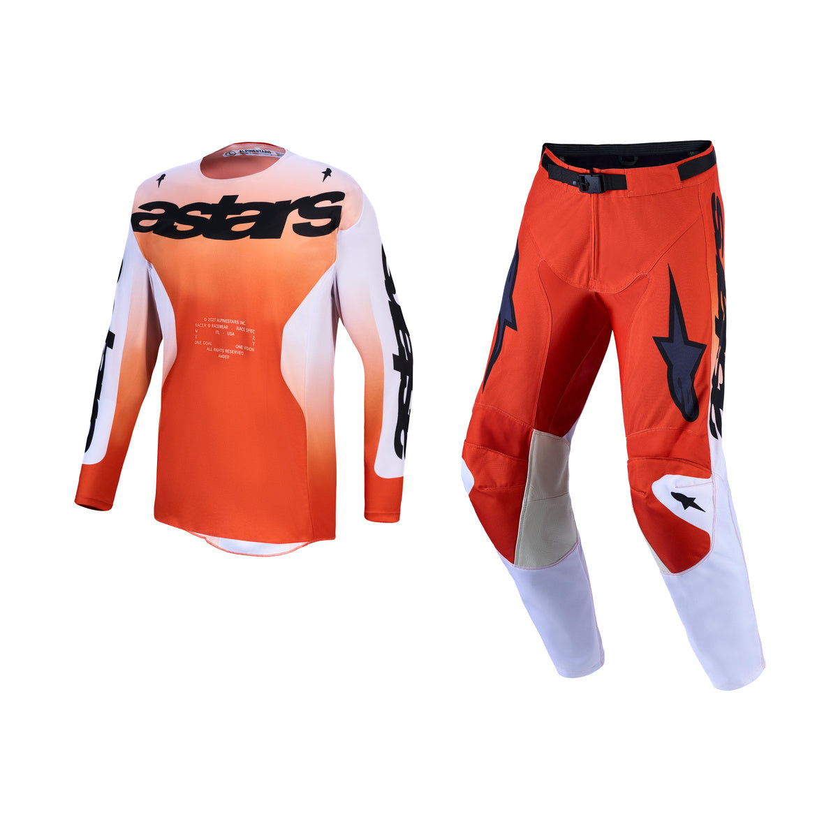 Alpinestars 2027 Racer Amber Gear Set - Cardinal Red Light Lilac Black
