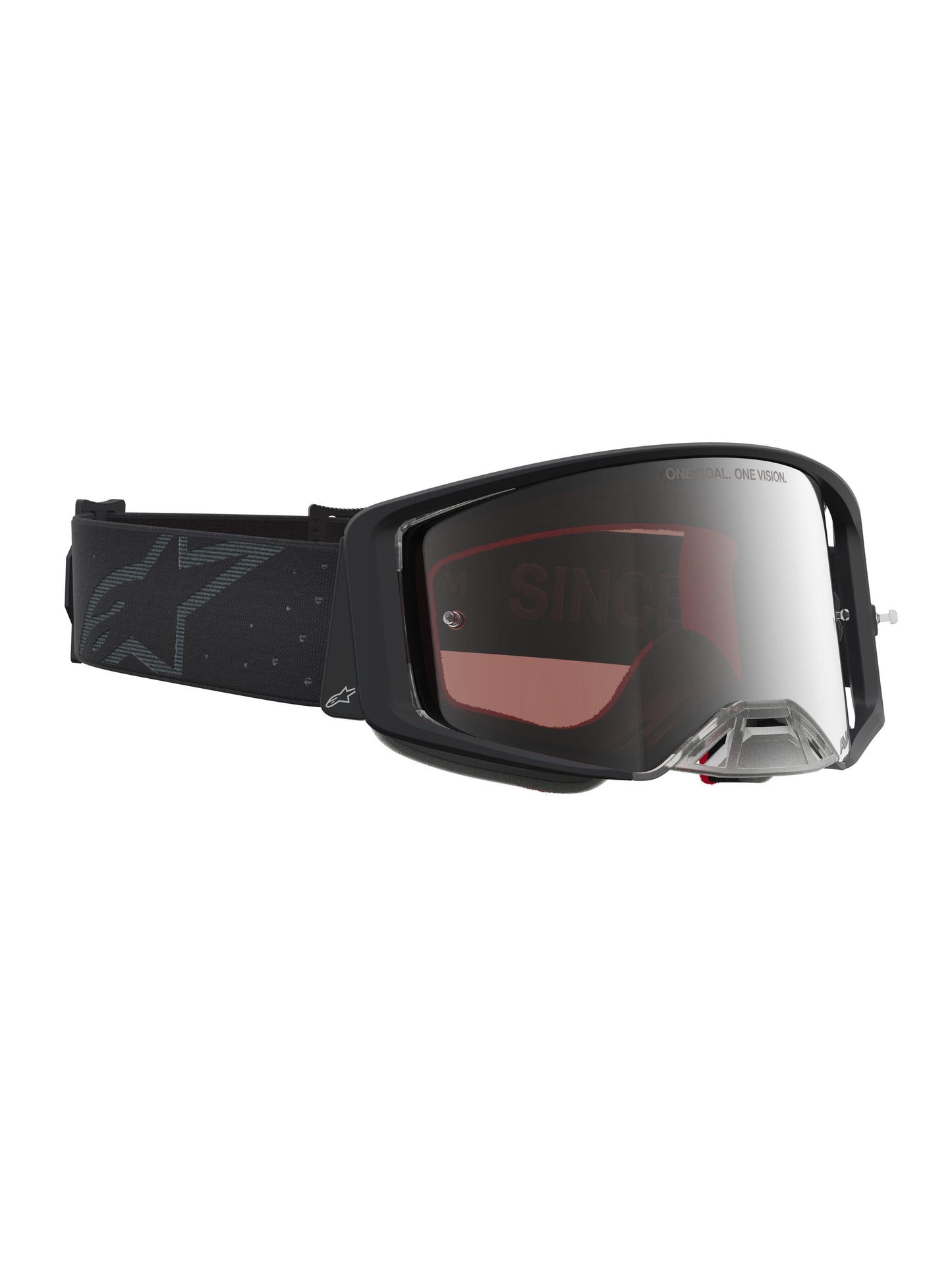 Alpinestars 2027 Supertech Cloak Goggles - Black / Mirror Silver Lens