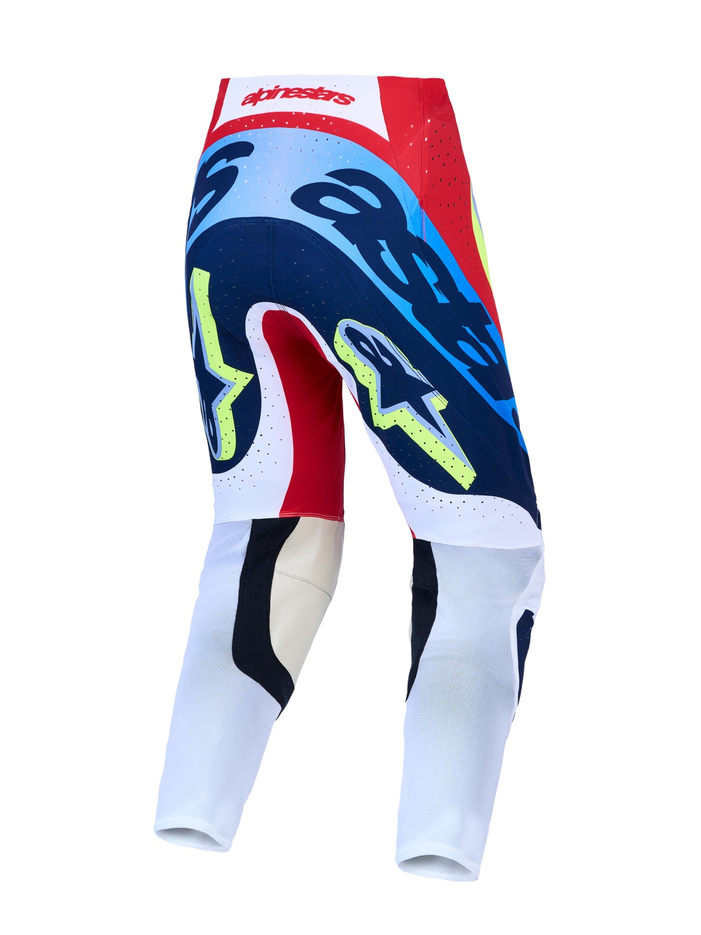 Alpinestars 2027 Supertech Dyna Pants - Fire Red White Navy Blue