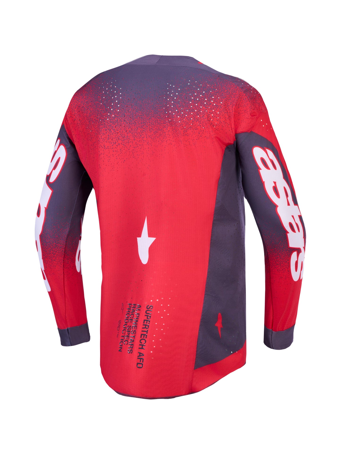 Alpinestars 2027 Supertech Hiten AFD Jersey - Graystone Red Fluo Light Lilac