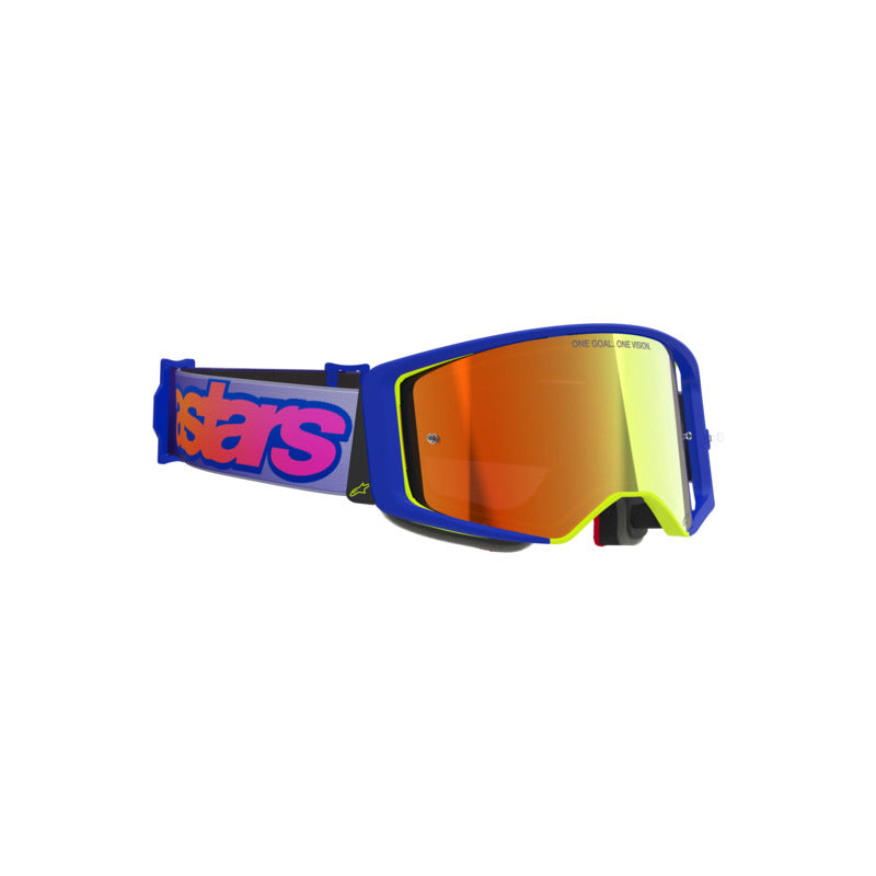 Alpinestars 2027 Supertech Vista Goggles - Blue Yellow Purple / Mirror Red Lens