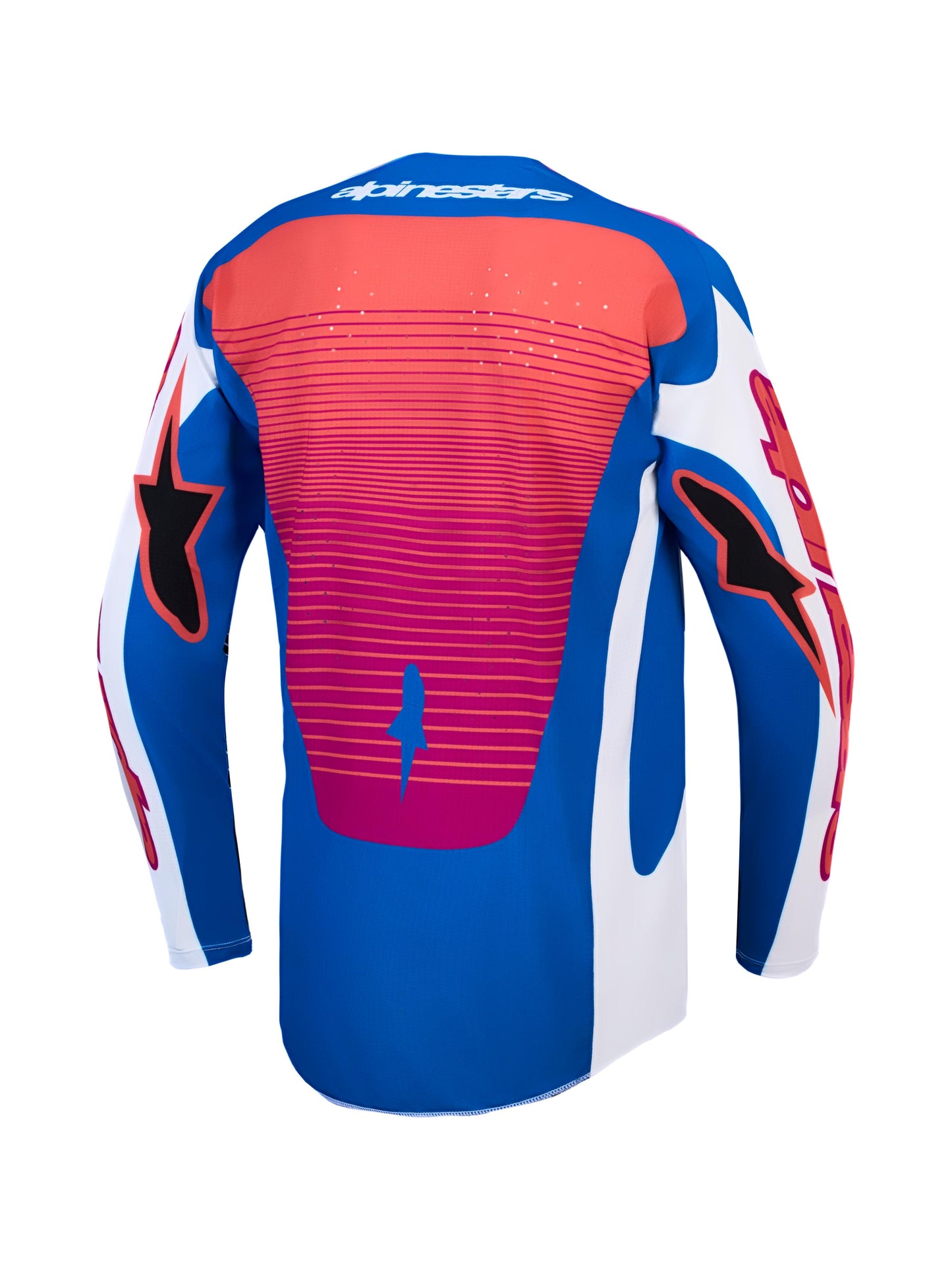 Alpinestars 2027 Techstar Maven Jersey - White Hot Coral Blithe Blue
