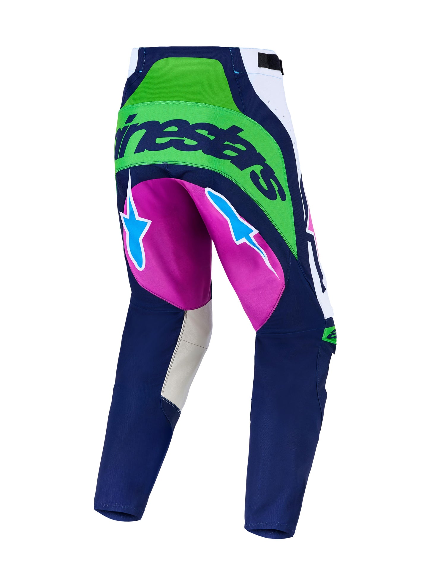 Alpinestars 2027 Techstar Maven Pants - White Blithe Blue Green Fluo