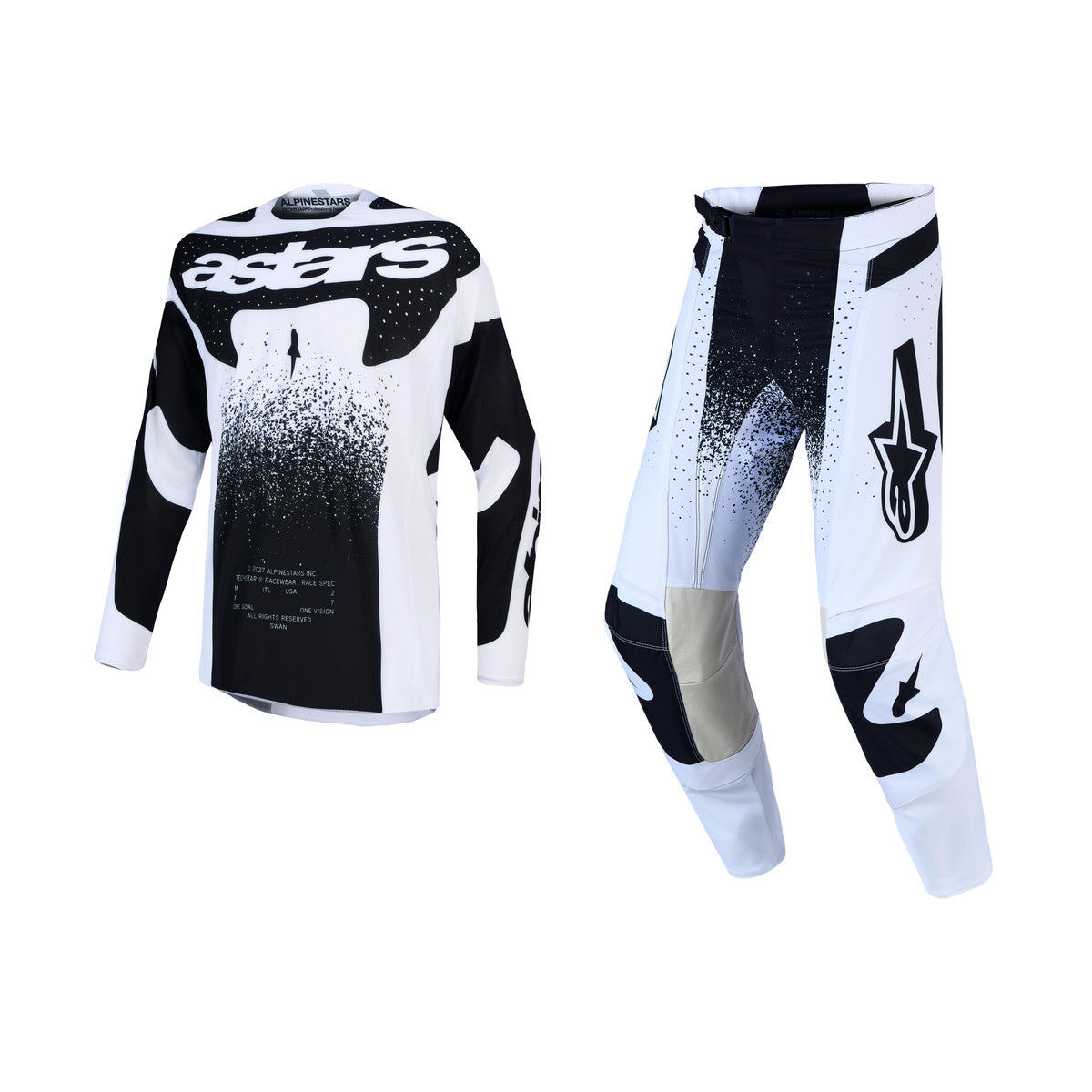 Alpinestars 2027 Techstar Swan Gear Set - White Black