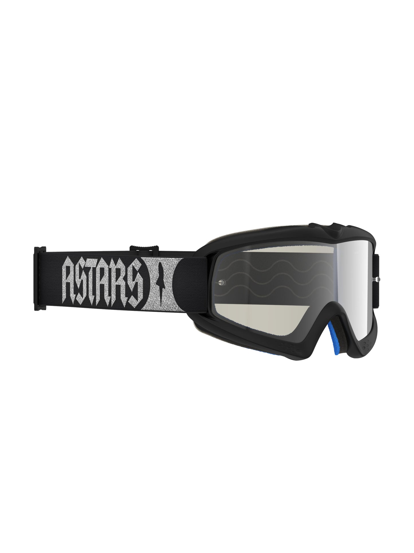 Alpinestars 2027 Vision Youth Atrox Goggles - Black Silver / Mirror Silver Lens