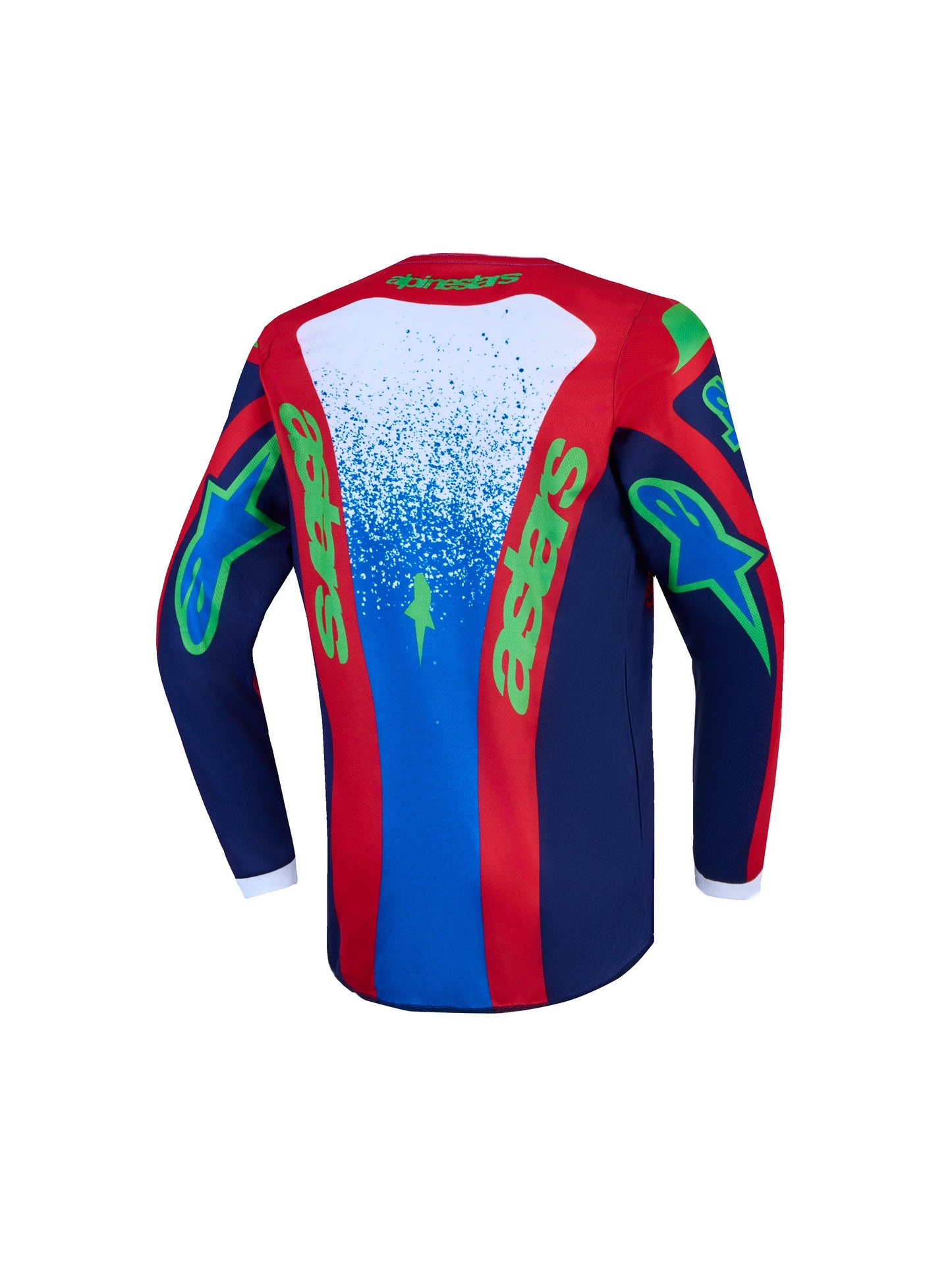Alpinestars 2027 Youth Fluid Drag Jersey - Blue Navy Fire Red White
