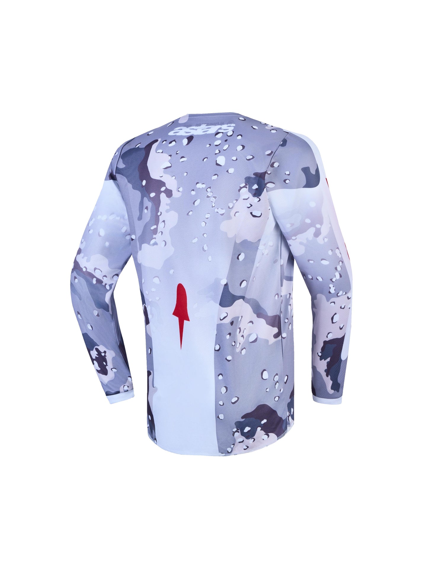 Alpinestars 2027 Youth Fluid Lone Jersey - Gray Camo White Fire Red