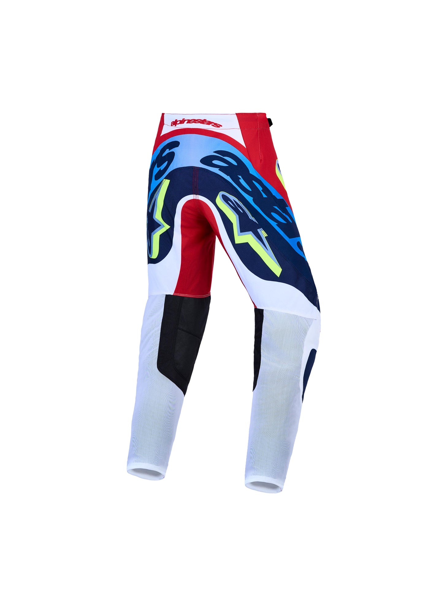 Alpinestars 2027 Youth Supertech Dyna Pants - Fire Red White Navy Blue