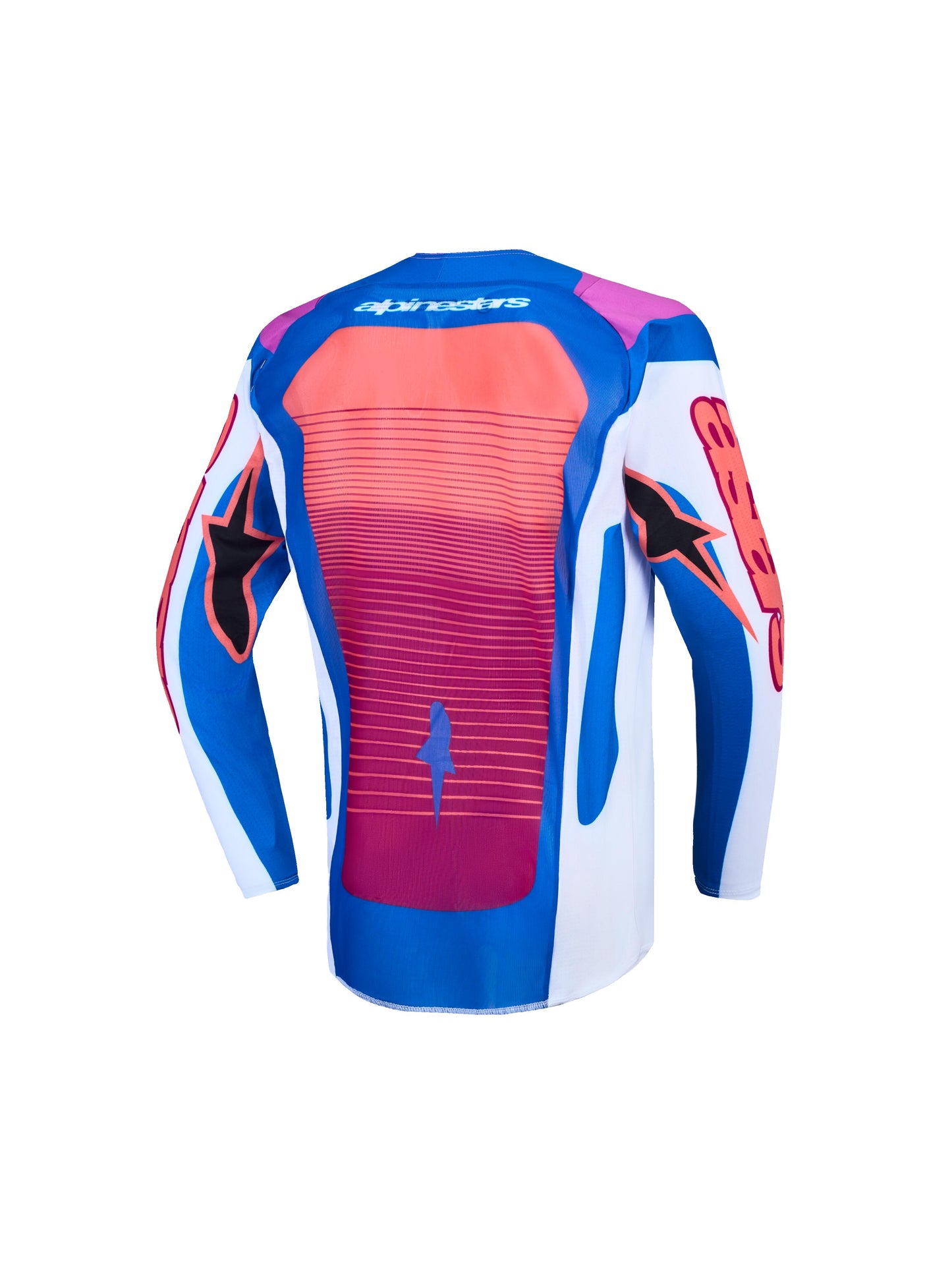 Alpinestars 2027 Youth Supertech Maven Jersey - White Hot Coral Blithe Blue