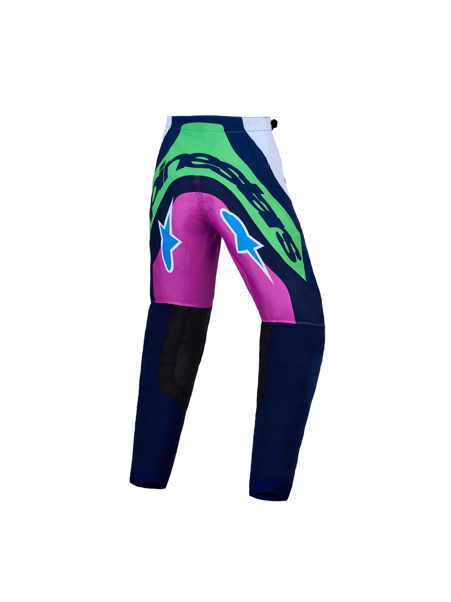 Alpinestars 2027 Youth Supertech Maven Pants - White Blithe Blue Green Fluo
