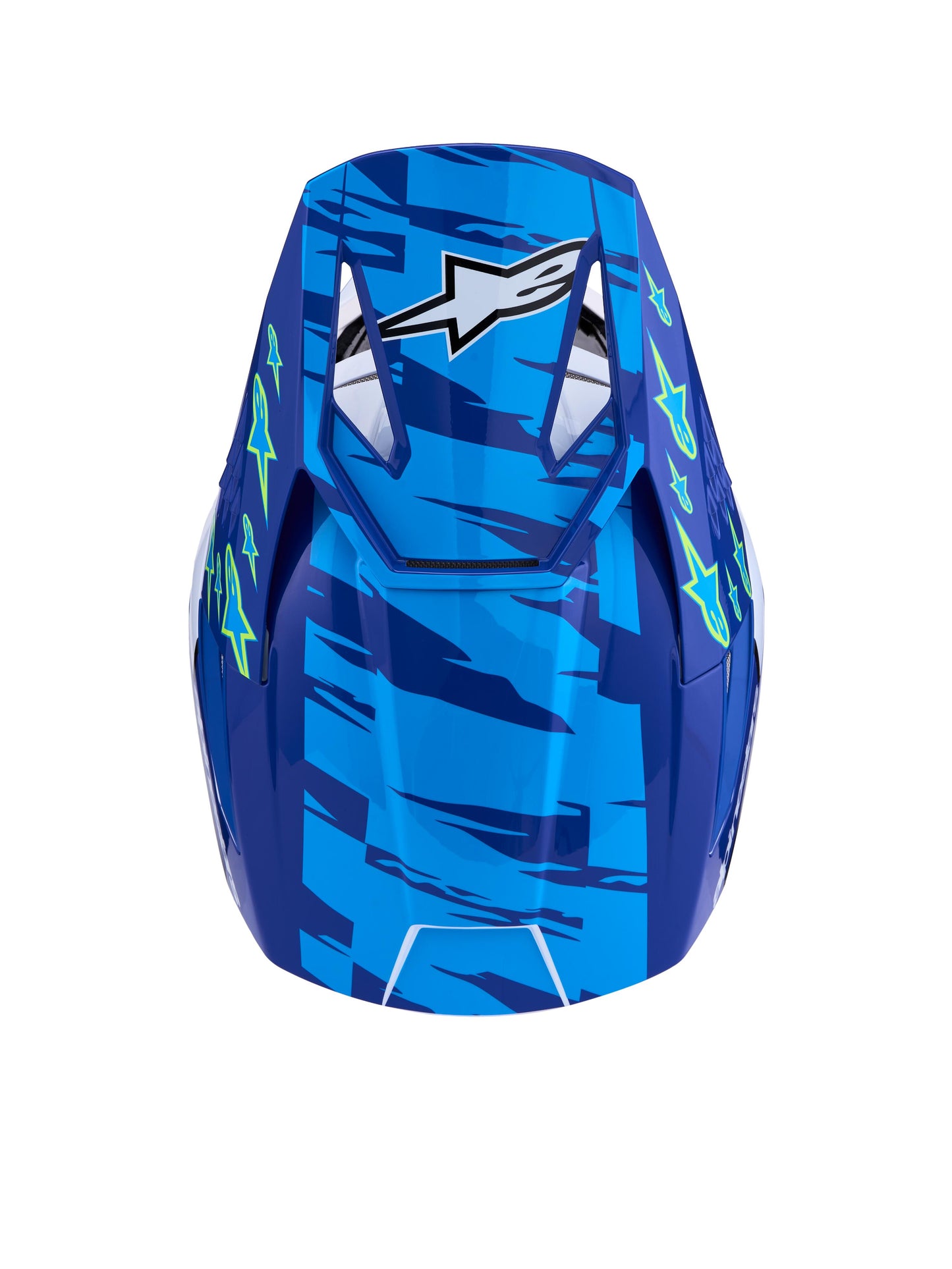 Alpinestars SM3 Falcon Helmet - Blue White Black Pink Fluo Yellow Fluo Glossy