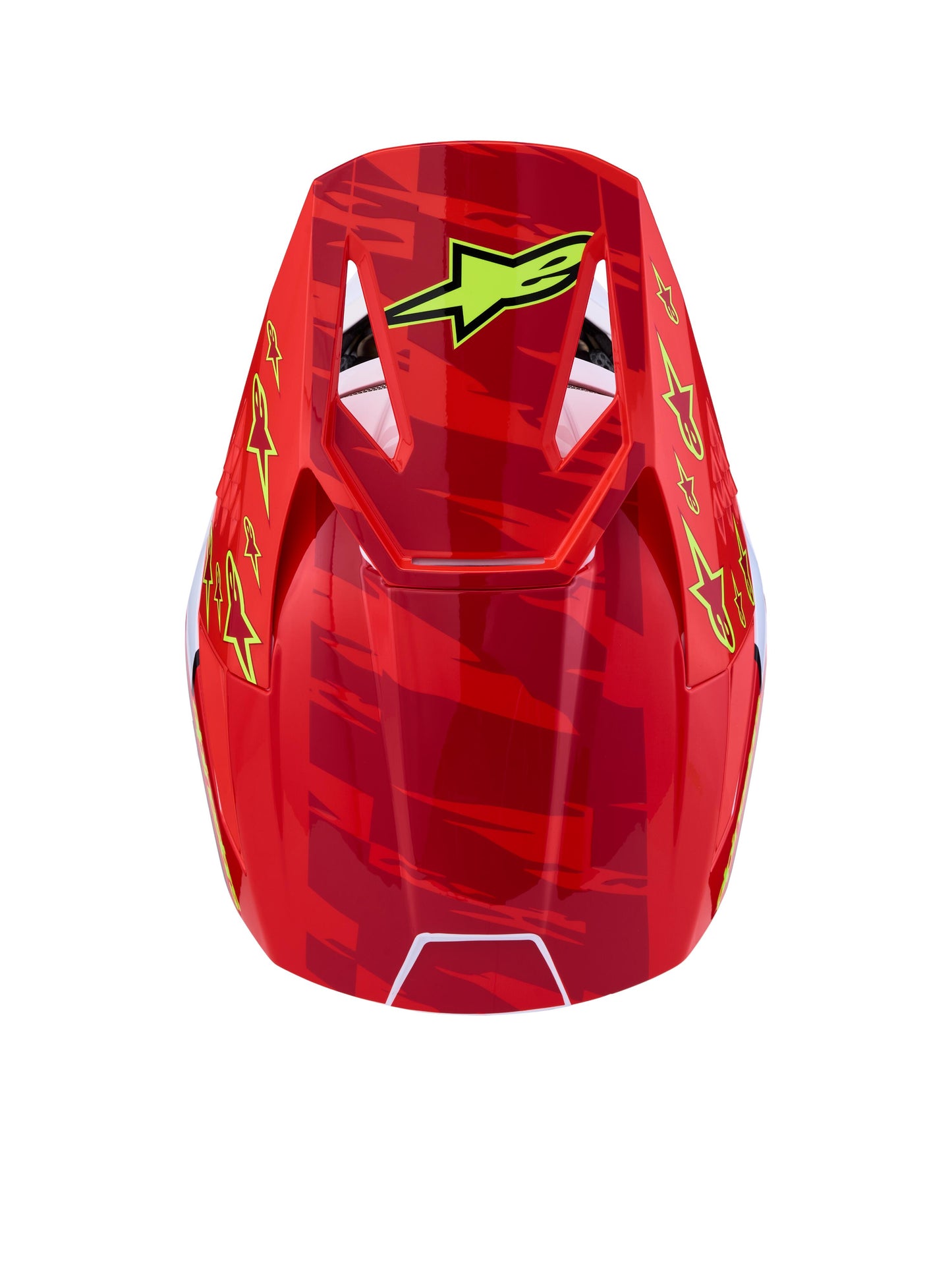 Alpinestars SM3 Falcon Helmet - Red Fluo White Blue Yellow Fluo Glossy