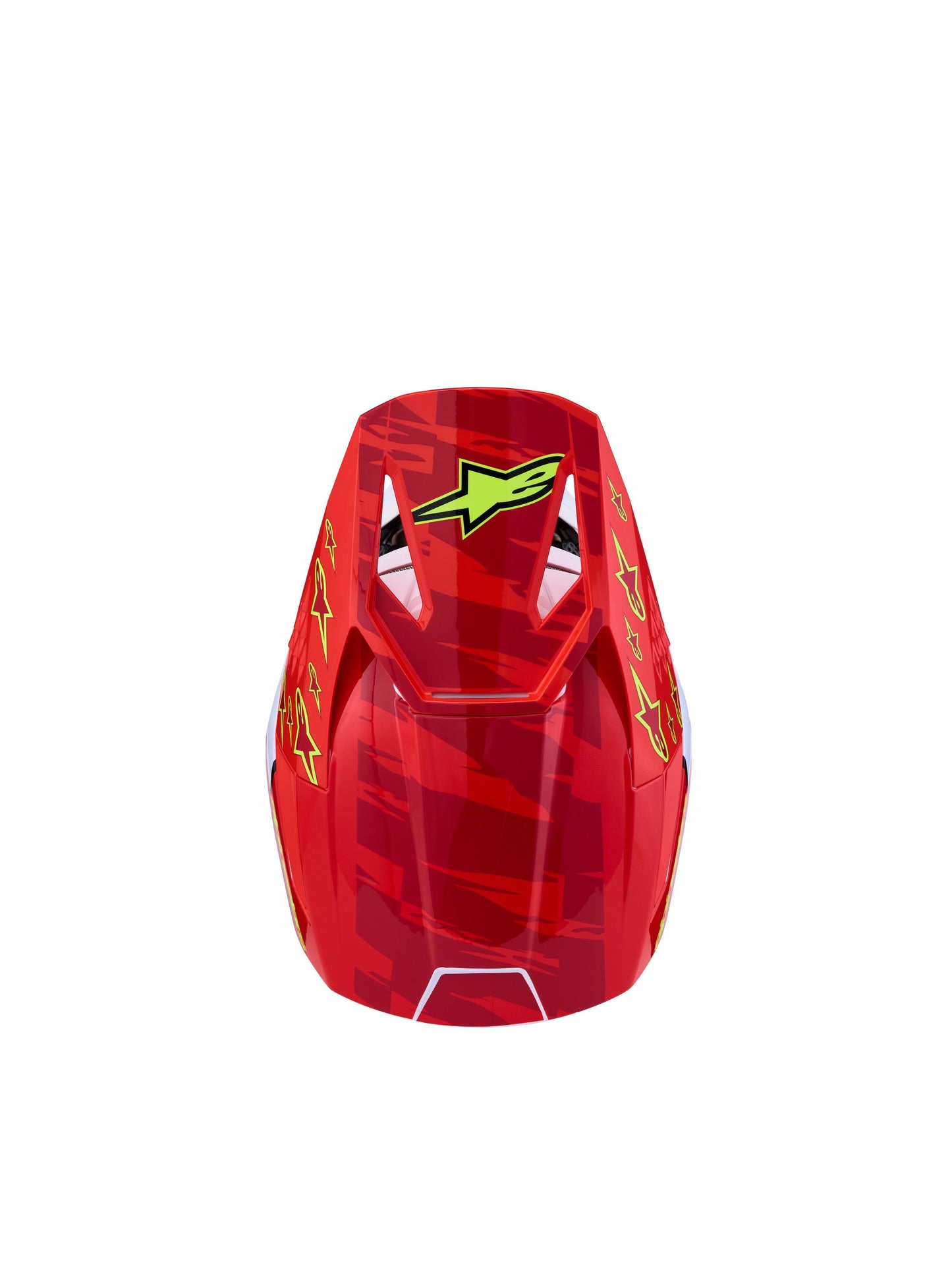 Alpinestars SM3 Falcon Youth Helmet - Red Fluo White Blue Yellow Fluo Glossy