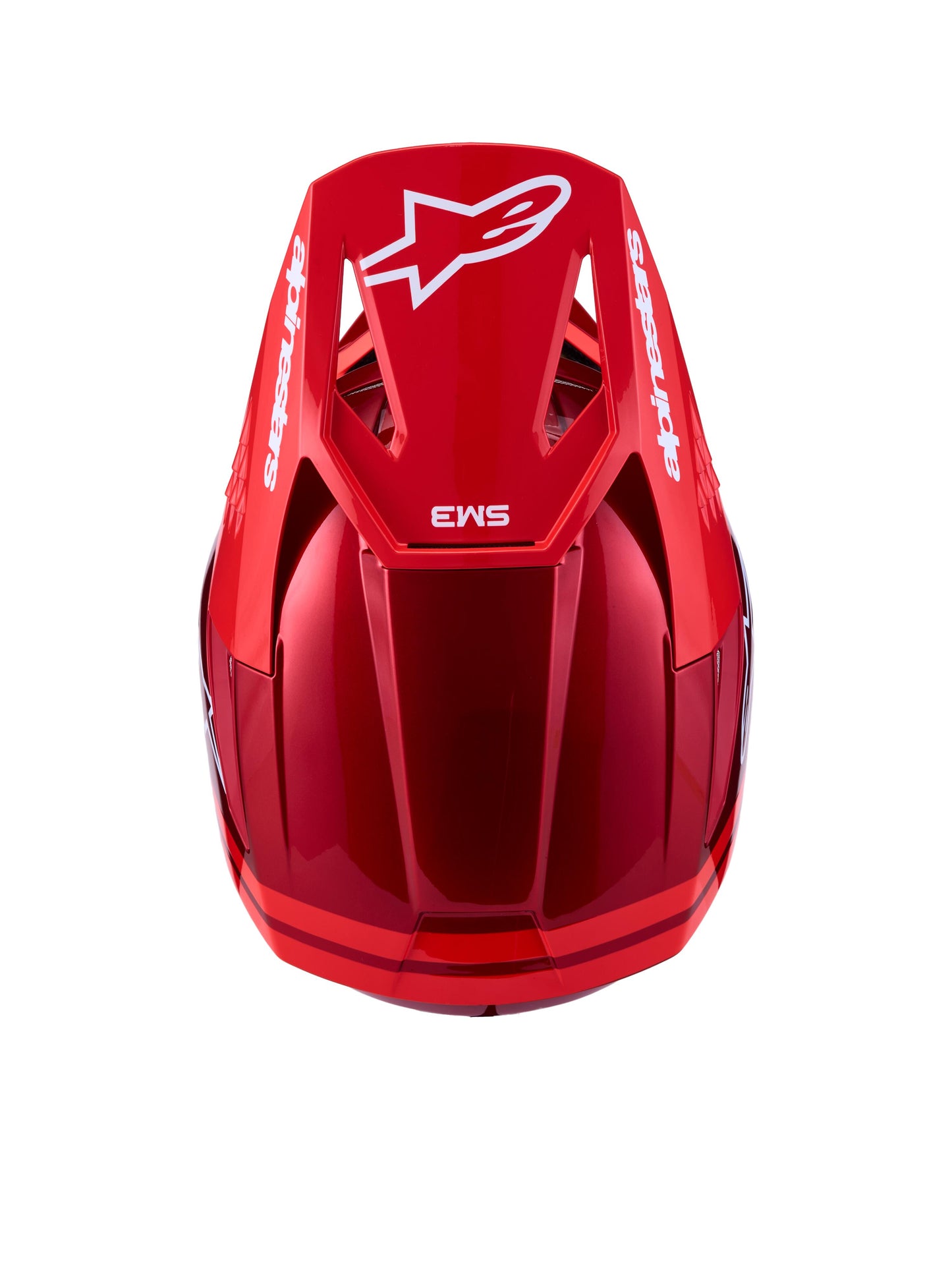Alpinestars SM3 Radium Helmet - Red Hot Fluo White Glossy