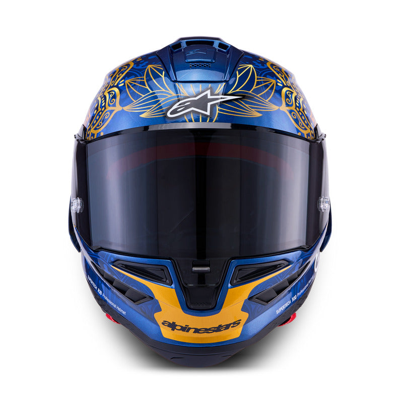 Alpinestars Supertech R10 Limited Edition Martinator Thai Helmet - Blue/Black/Red/Gold Glossy