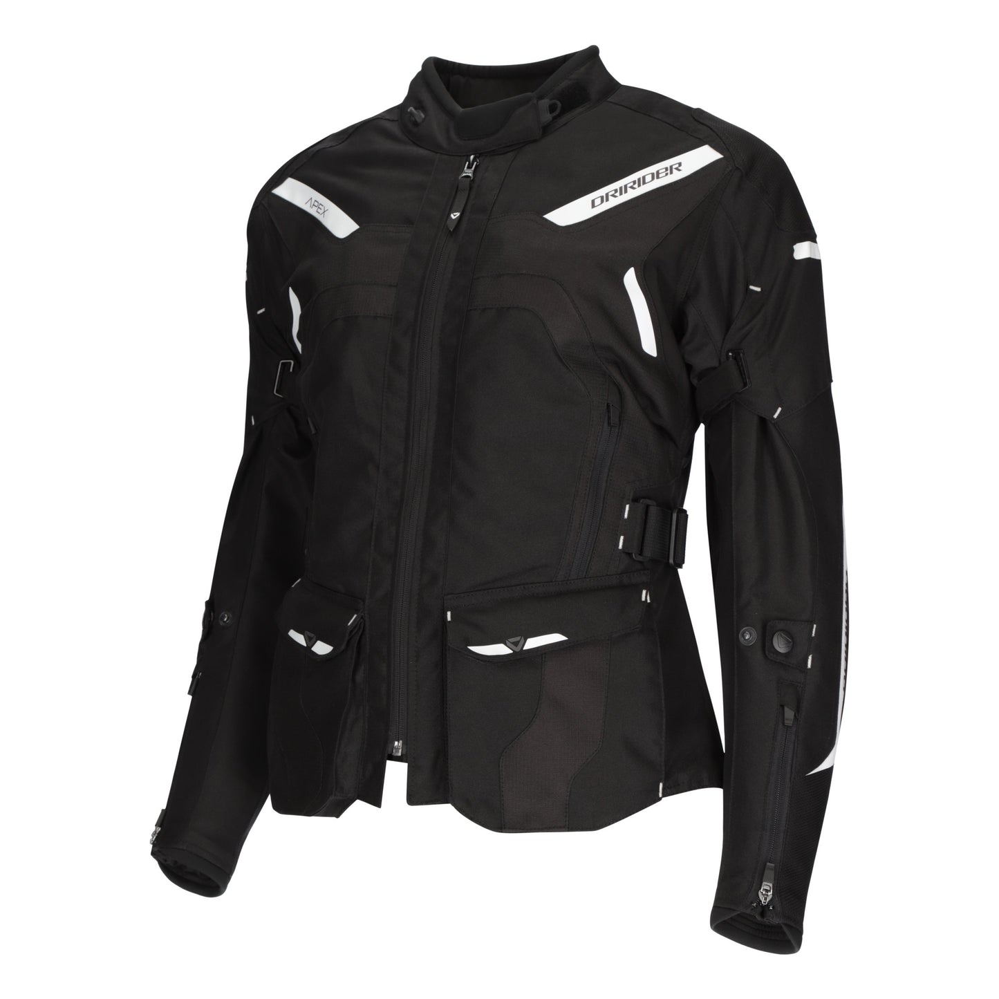 DRIRIDER APEX 6 LADIES JACKET - BLACK/WHITE