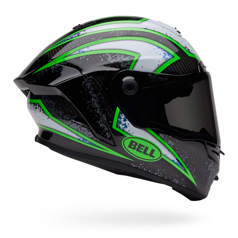 BELL RACE STAR DLX FLEX XENON HELMET - GLOSS BLACK/KRYPTONITE