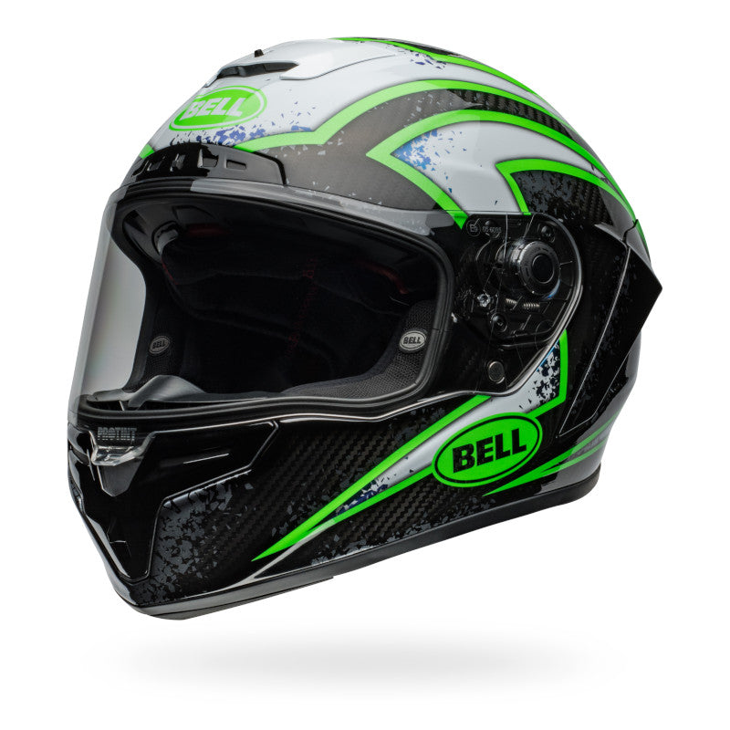 BELL RACE STAR DLX FLEX XENON HELMET - GLOSS BLACK/KRYPTONITE