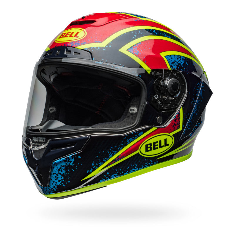 BELL RACE STAR DLX FLEX XENON HELMET - BLUE RETINA