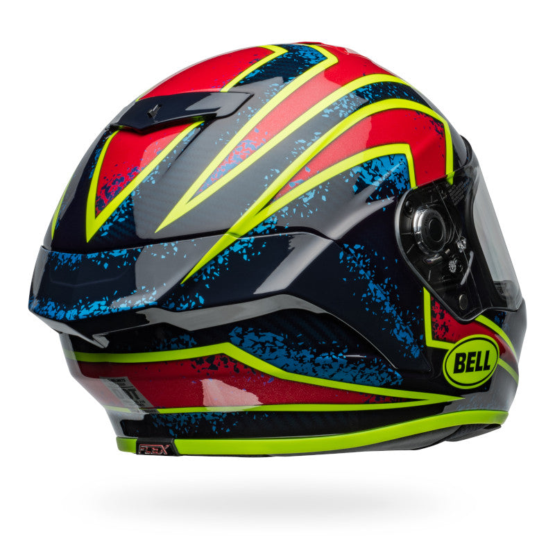 BELL RACE STAR DLX FLEX XENON HELMET - BLUE RETINA
