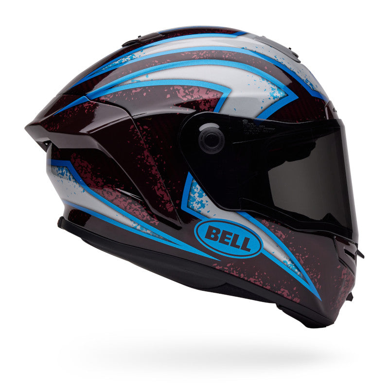 BELL RACE STAR DLX FLEX XENON HELMET - GLOSS RED/SILVER