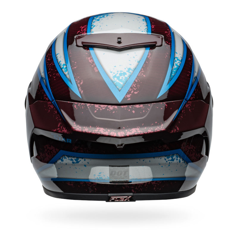 BELL RACE STAR DLX FLEX XENON HELMET - GLOSS RED/SILVER